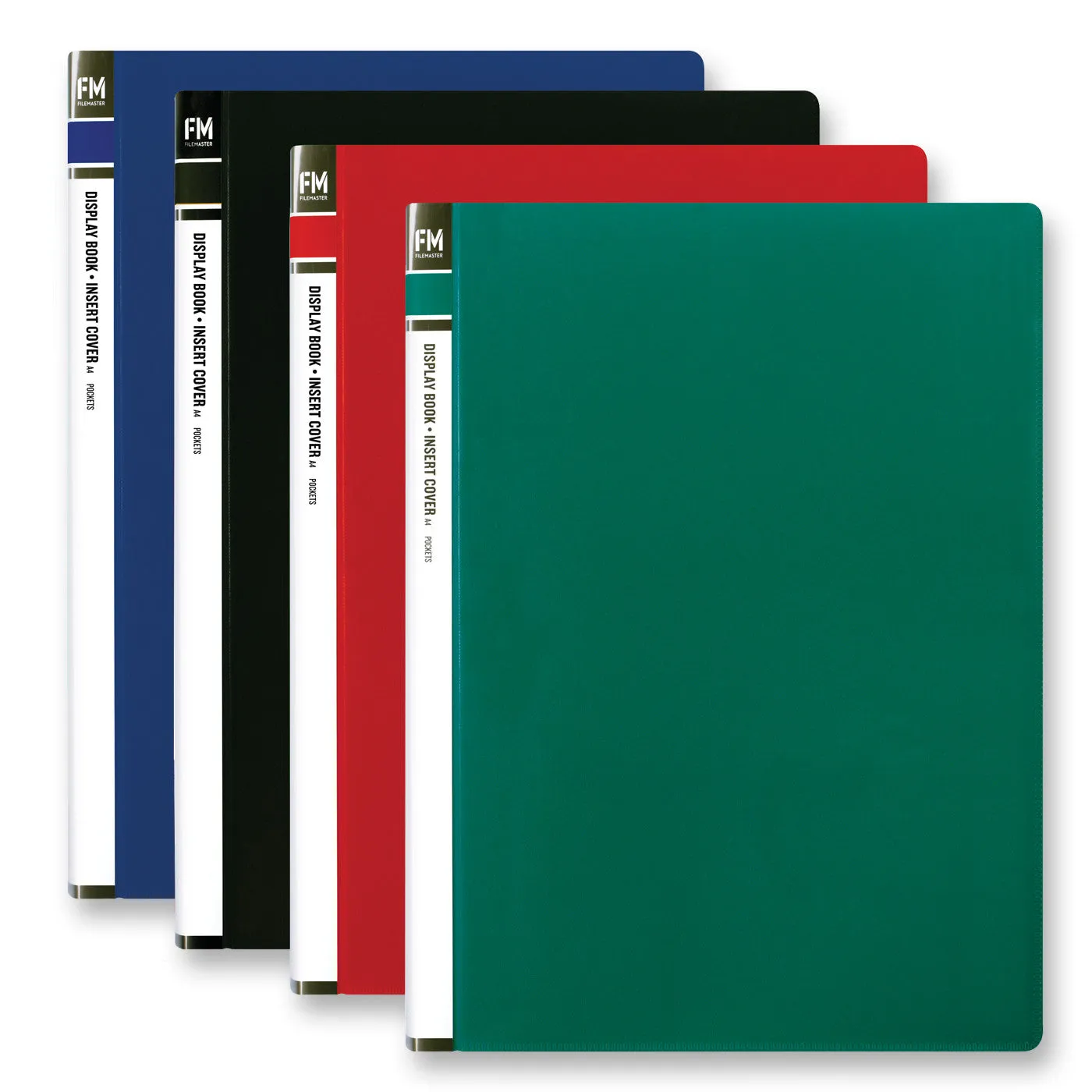 FM Display Book Clear File A4 60 Pocket Green