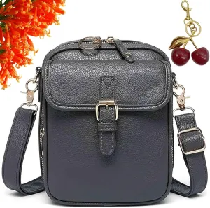 Forcipower Crossbody Bag, 2025 New Leather Crossbody Purse, Urvashi Adjustable Shoulder Strap with Built in Wallet