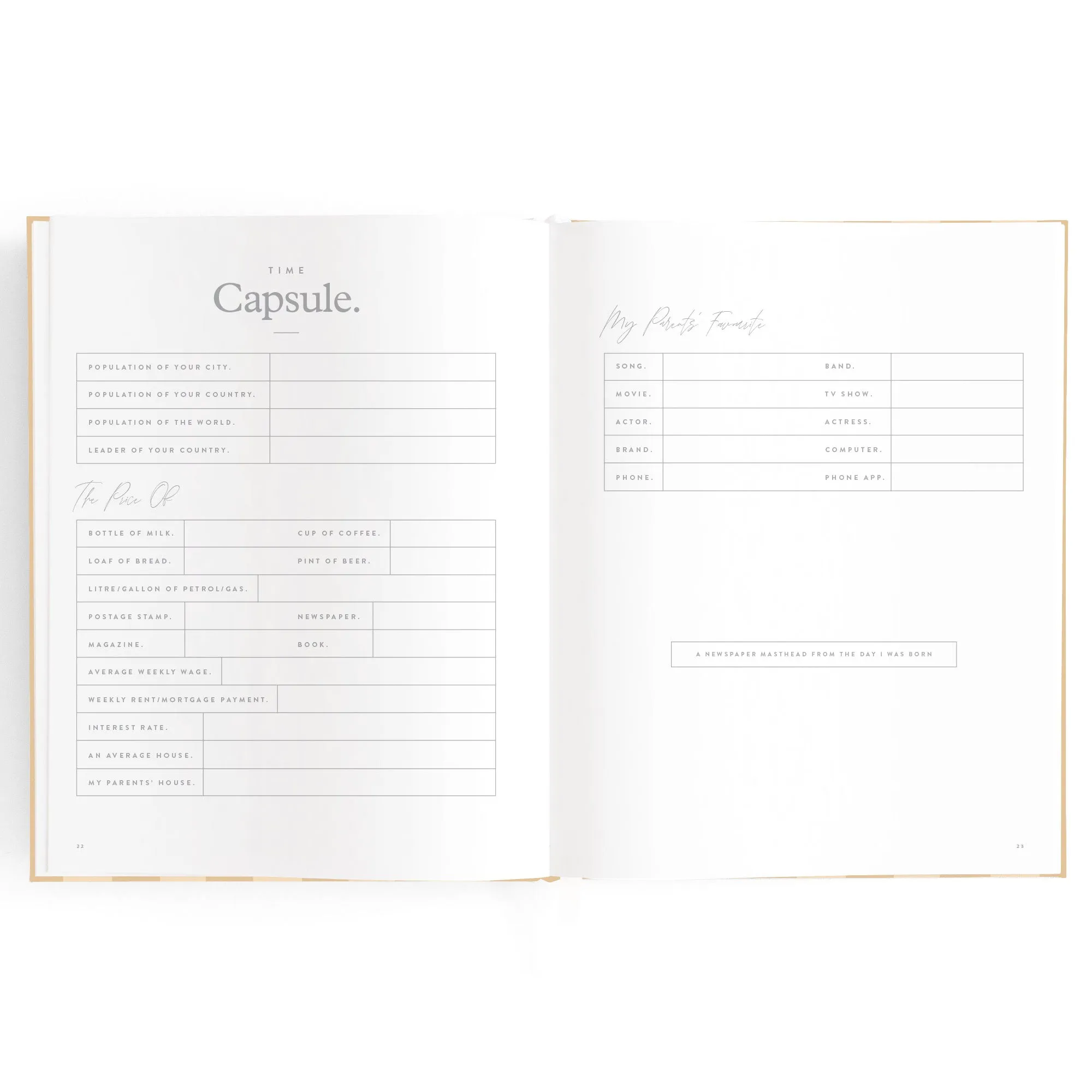 Fox & Fallow Baby Book - Coffee Stripe
