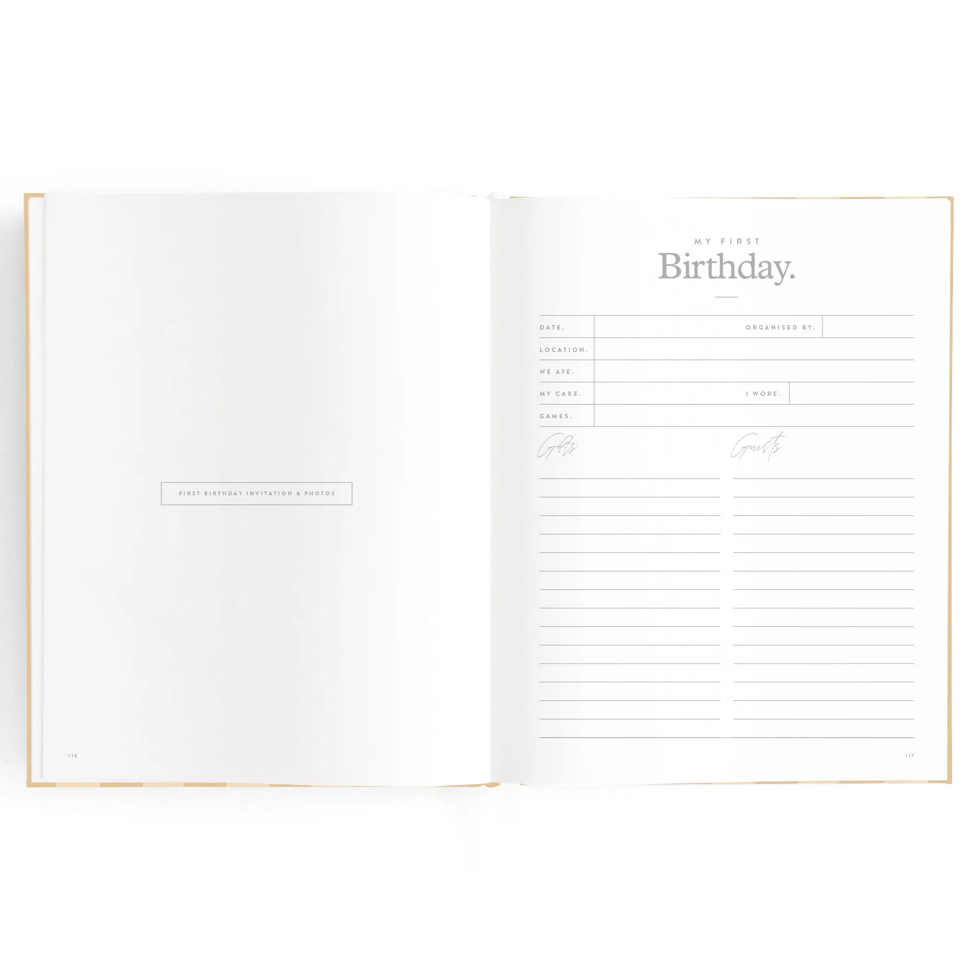 Fox & Fallow Baby Book - Coffee Stripe