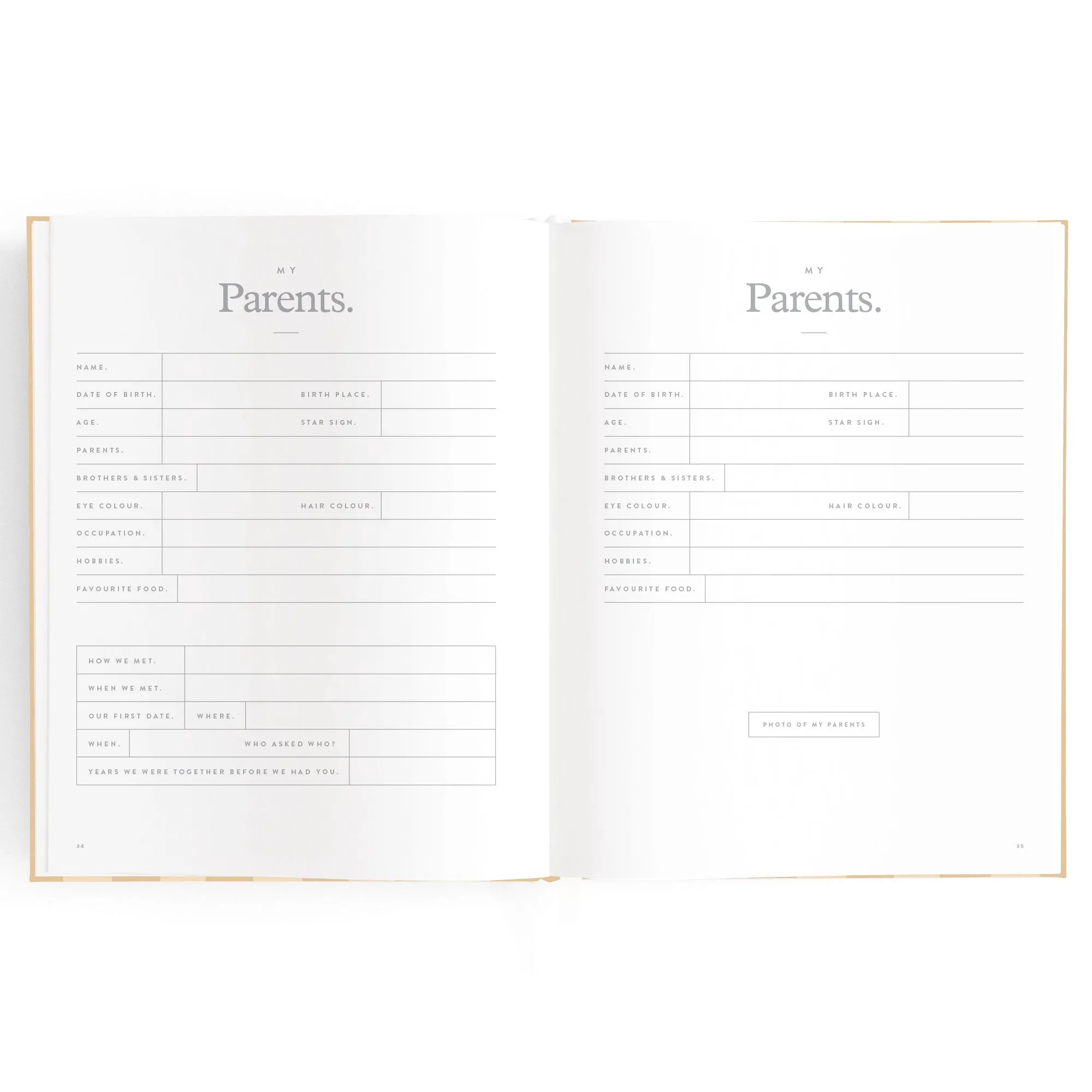 Fox & Fallow Baby Book - Coffee Stripe