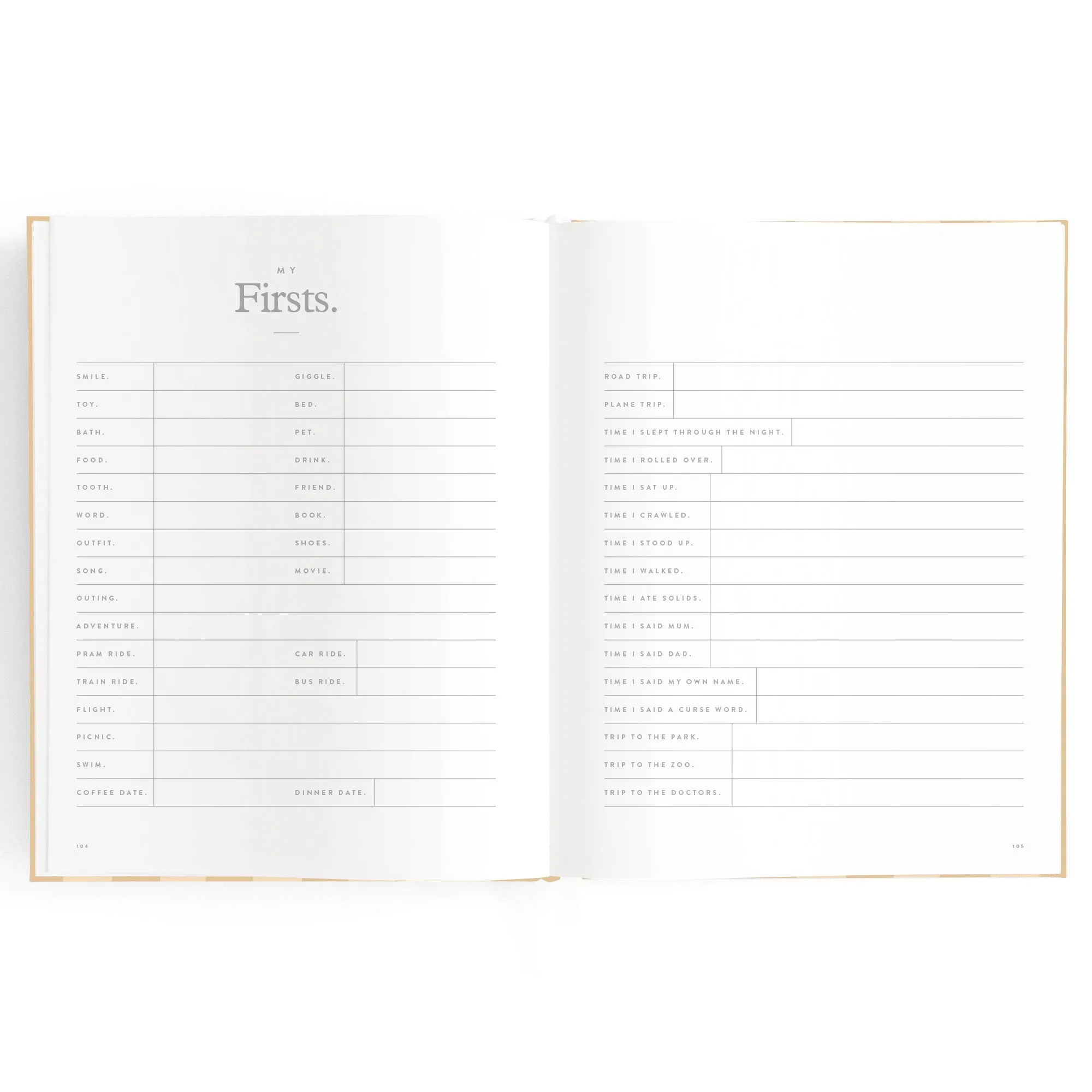 Fox & Fallow Baby Book - Coffee Stripe