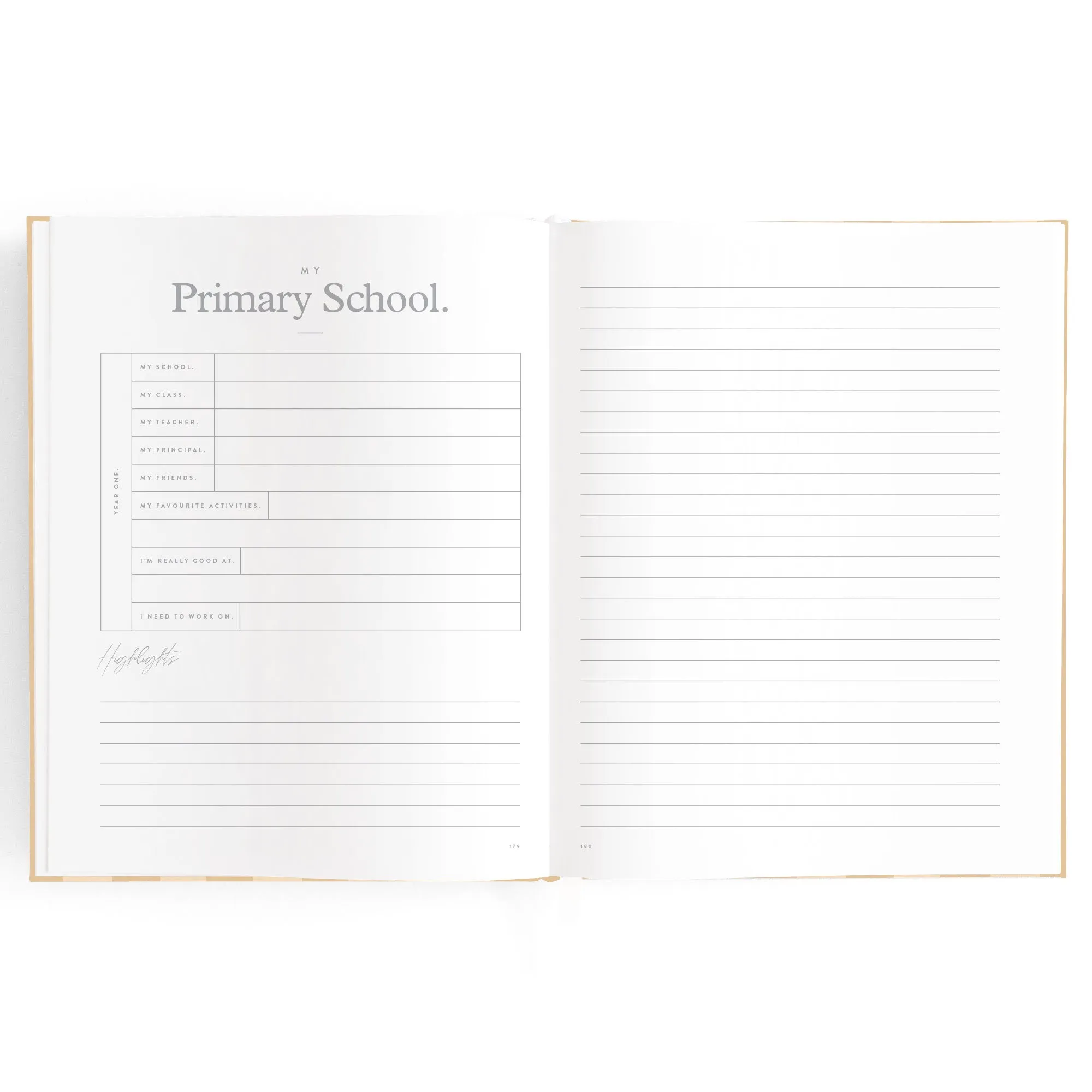 Fox & Fallow Baby Book - Coffee Stripe