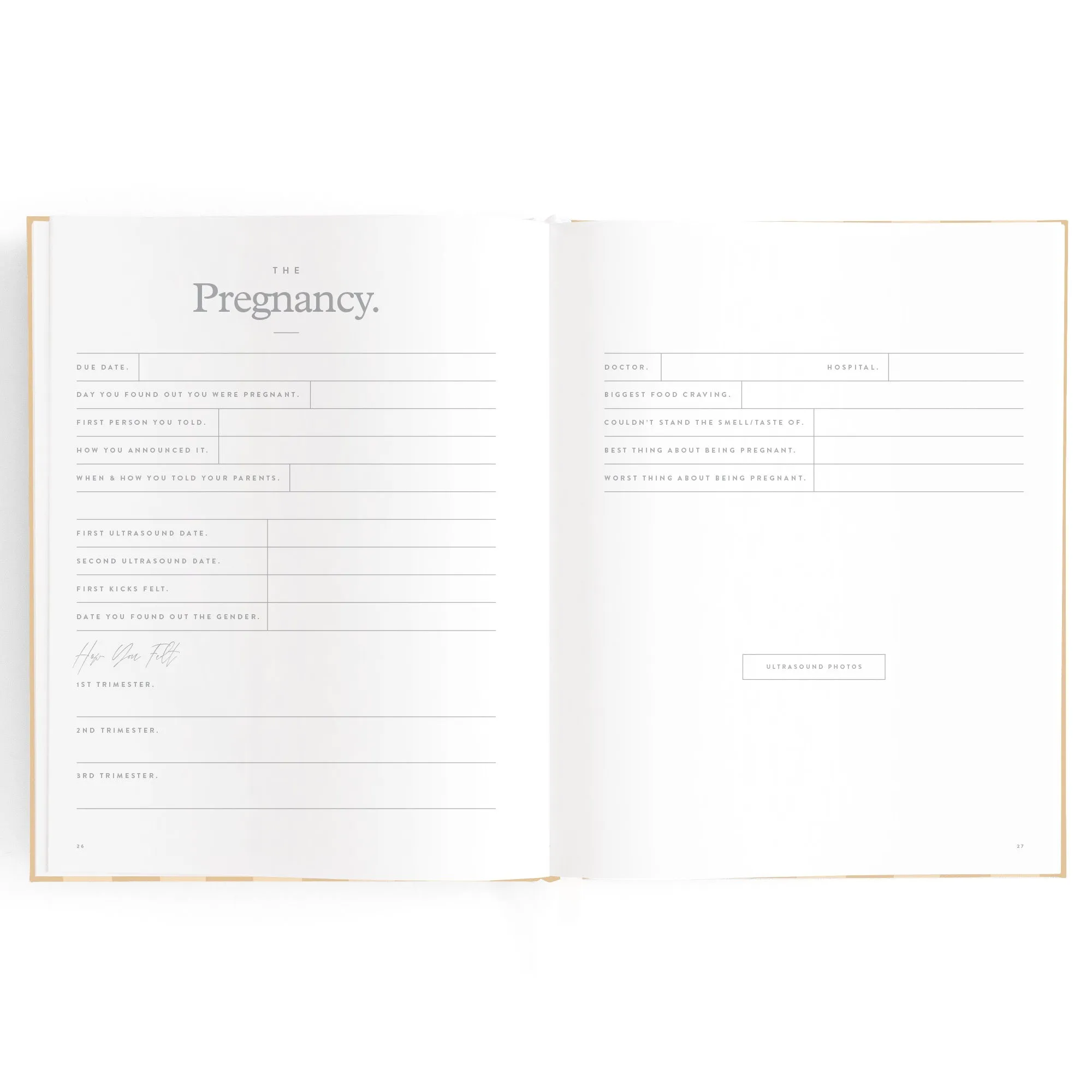 Fox & Fallow Baby Book - Coffee Stripe