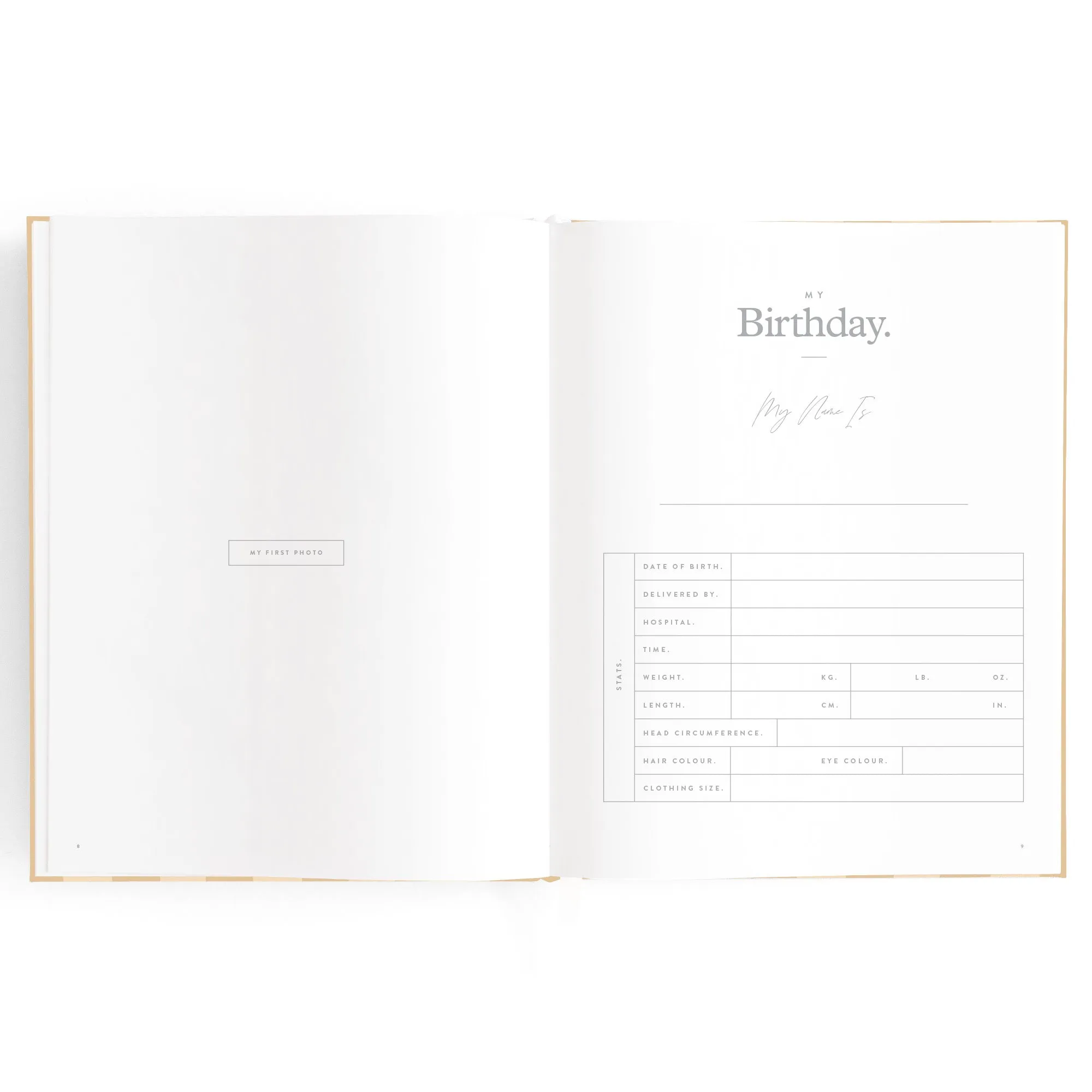 Fox & Fallow Baby Book - Coffee Stripe