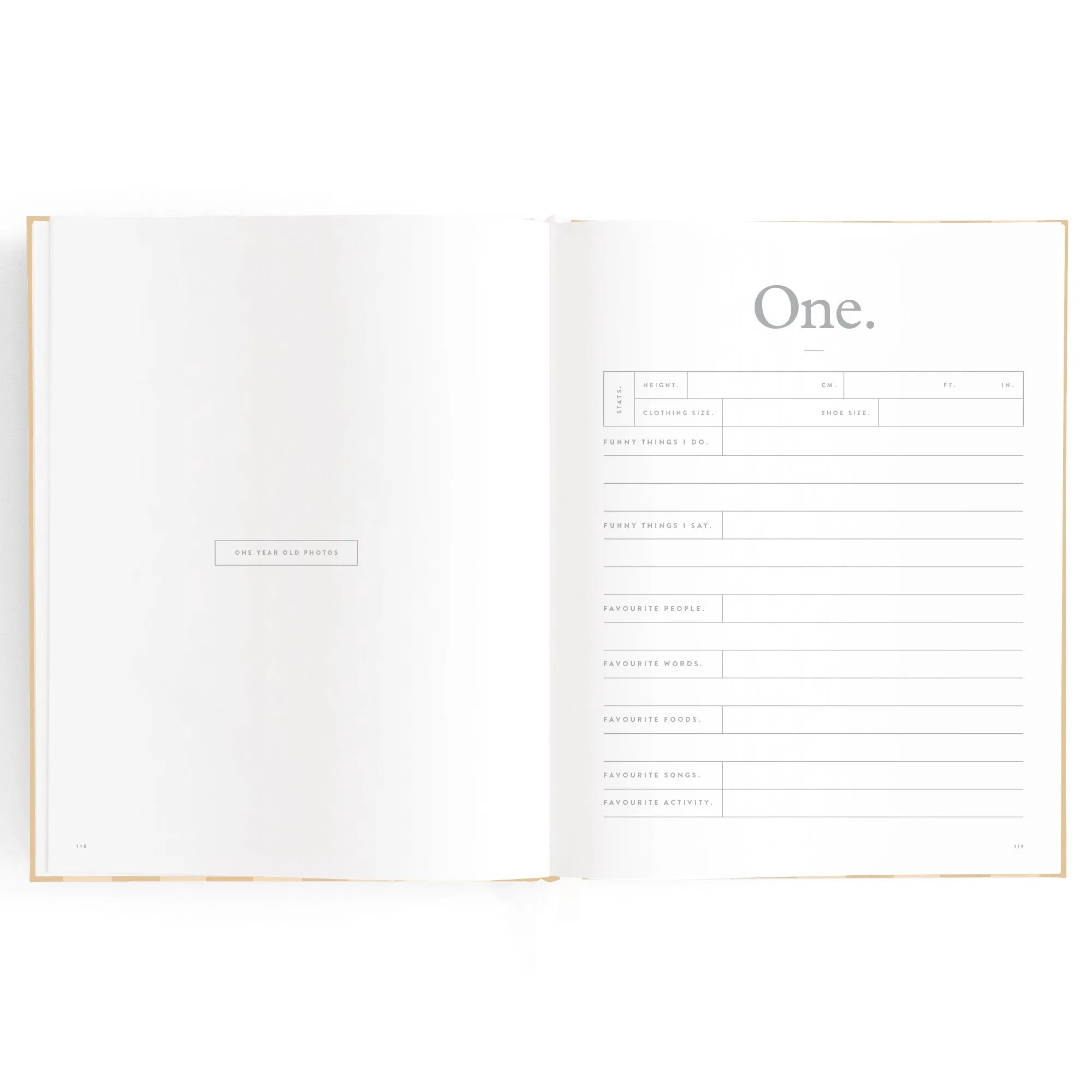 Fox & Fallow Baby Book - Coffee Stripe