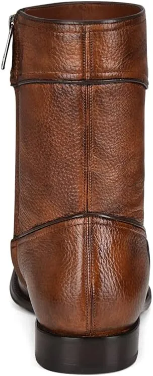 FRANCO CUADRA Men's Boot in Genuine Deer Leather Brown