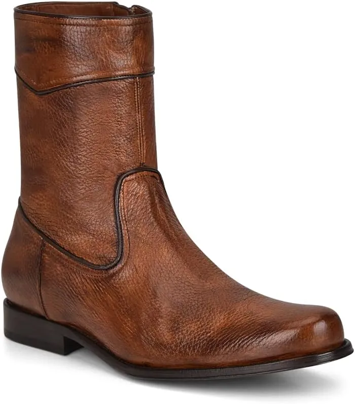 FRANCO CUADRA Men's Boot in Genuine Deer Leather Brown