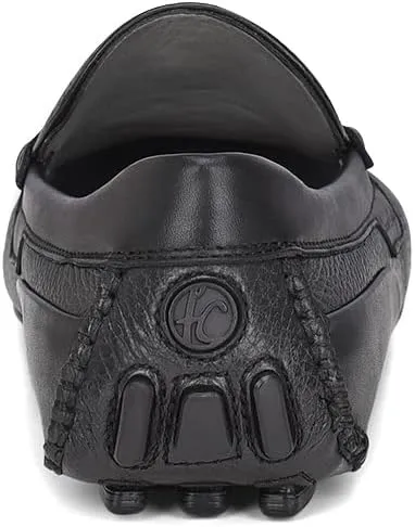 FRANCO CUADRA Men's Driver in Genuine Ostrich Leather 40VVNTS Black