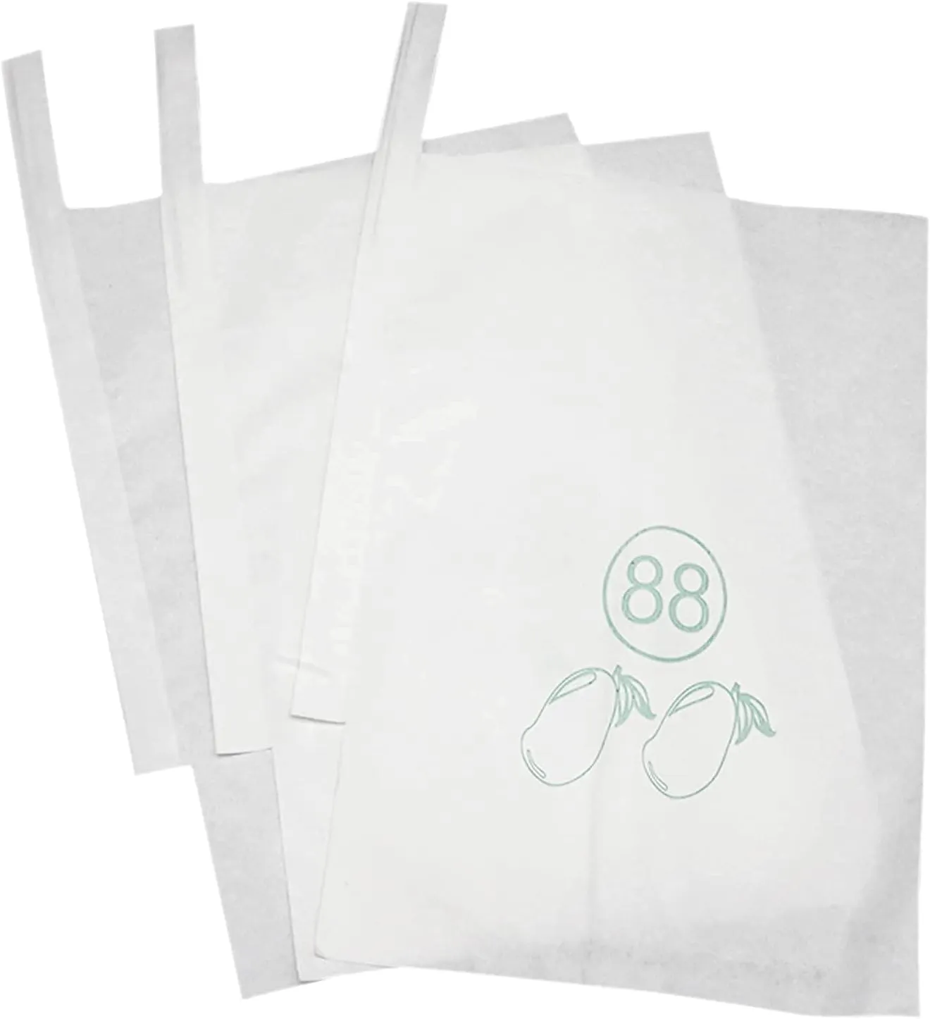 Fruit Protection Paper Bags 100pcs White Protection Cover Bags 7.8X11inch, Fruit Bags for Fruit Trees, Orchard, Trees, Frost, Plants (20 x 28 in)
