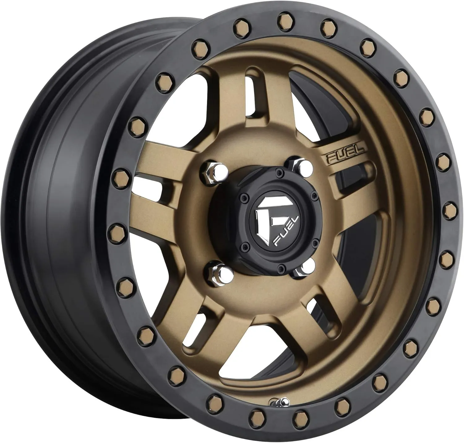 Fuel Anza Bronze Wheel with Painted Finish (17 x 8.5 inches /5 x 5 inches, -6 mm Offset)