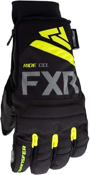 FXR Men's Transfer Short Cuff Glove 2025 (Black/Hi-Vis - 3X-Large)
