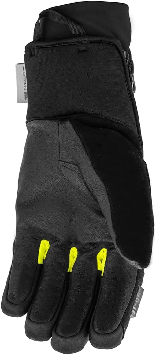 FXR Men's Transfer Short Cuff Glove 2025 (Black/Hi-Vis - 3X-Large)
