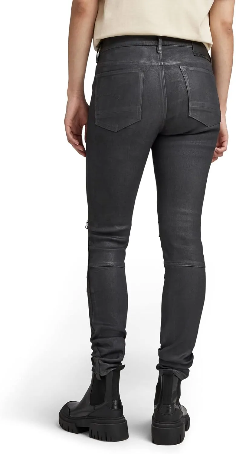 G-STAR RAW Women's 1914 Moto 3D Skinny Fit Jeans