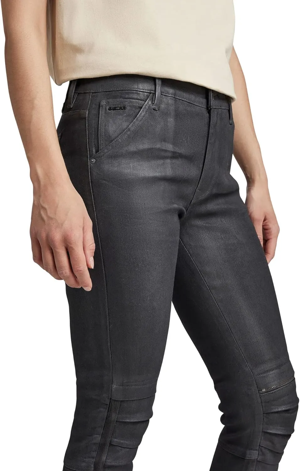 G-STAR RAW Women's 1914 Moto 3D Skinny Fit Jeans