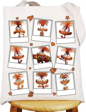 G2TUP Emotions Tote Bag Cartoon Emotions Gift Emotions Lover Gift Cartoon Shoulder Bag