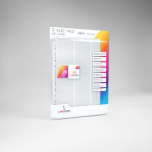 Gamegenic Sideloading 18 Pocket Pages 10 Pcs Pack White
