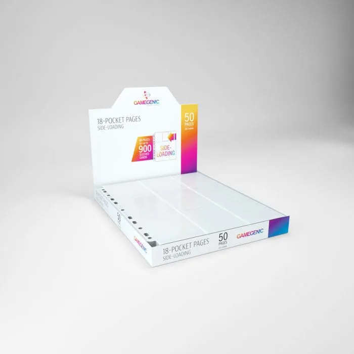 Gamegenic Sideloading 18 Pocket Pages Display White