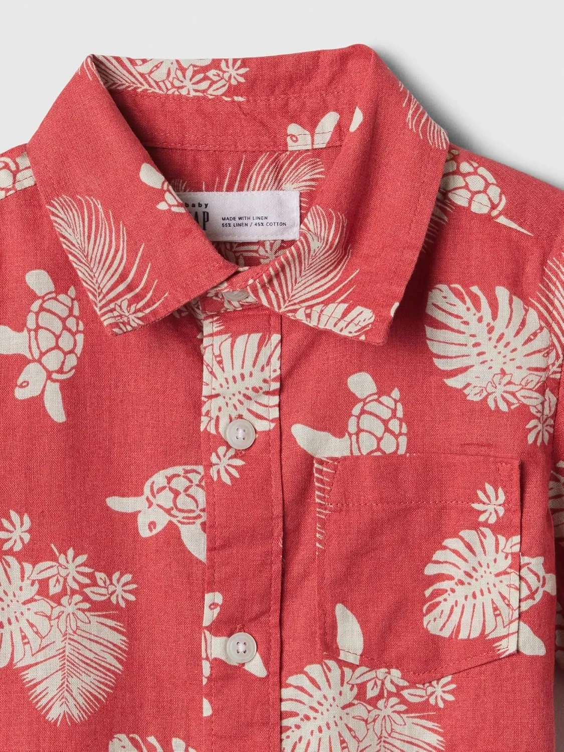 GAP Baby Boys' Short Sleeve Woven Top
