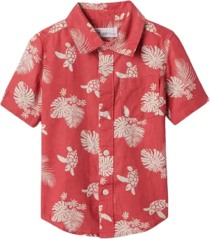 GAP Baby Boys' Short Sleeve Woven Top