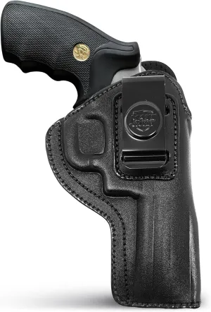 Genuine Leather Iwb Revolver Holster for Colt King Cobra 4" and 5 or 6 Shot Revolvers, 4" Barrel - Leather Concealed Carry Holster - Maxx Carry Holsters