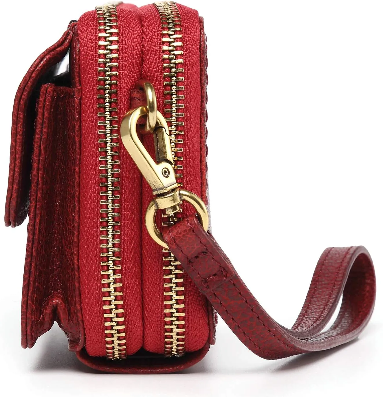 Genuine Leather Northwood Convertible Wallet (Red)