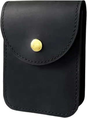 Genuine Leather Playing Card Case, Single Deck Playing Card Box，Leather Pouch Multipurpose with Belt Clip for Carrying Cards Small Tools Storage