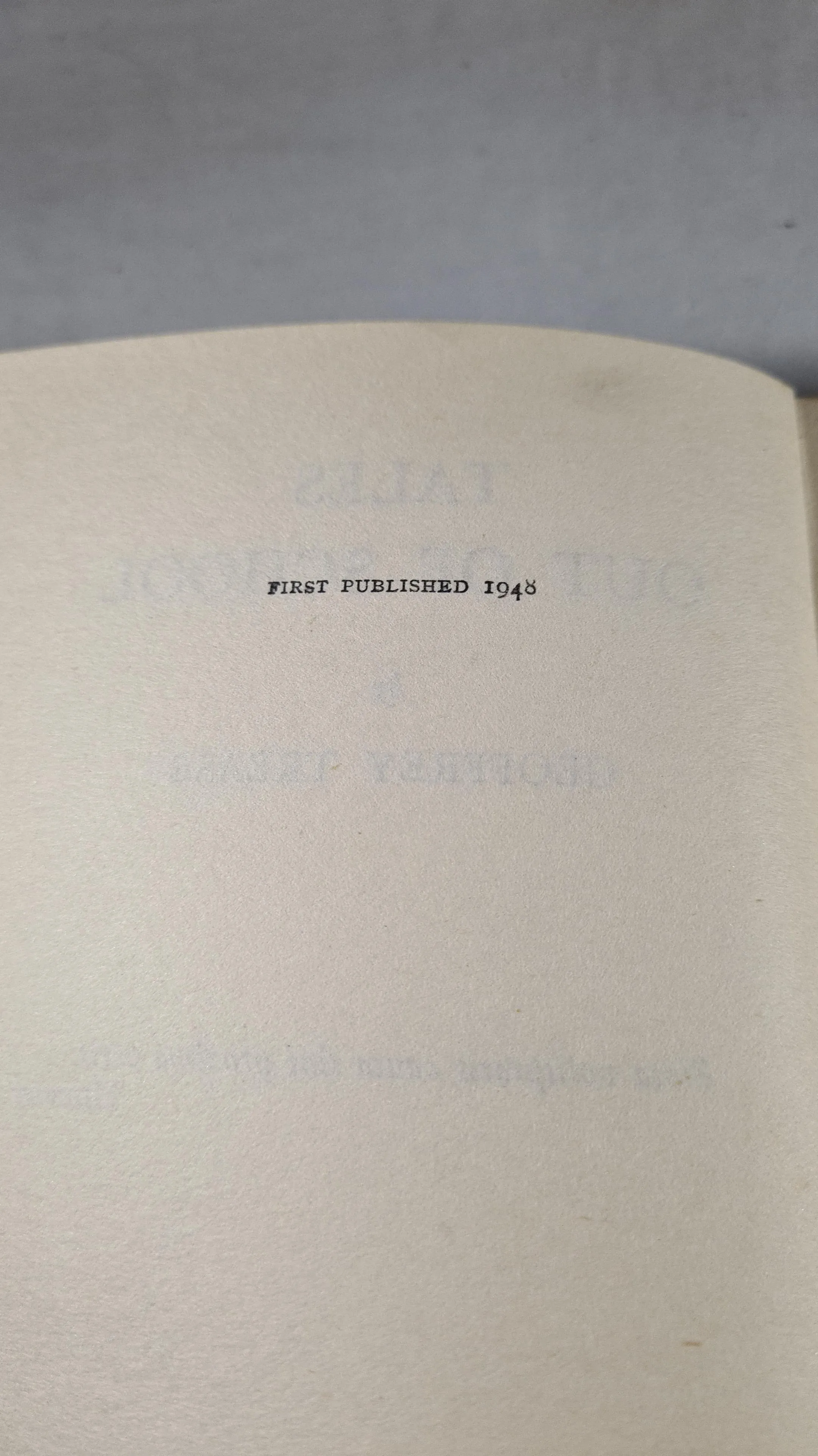 Geoffrey Trease - Tales Out of School, Heinemann, 1948