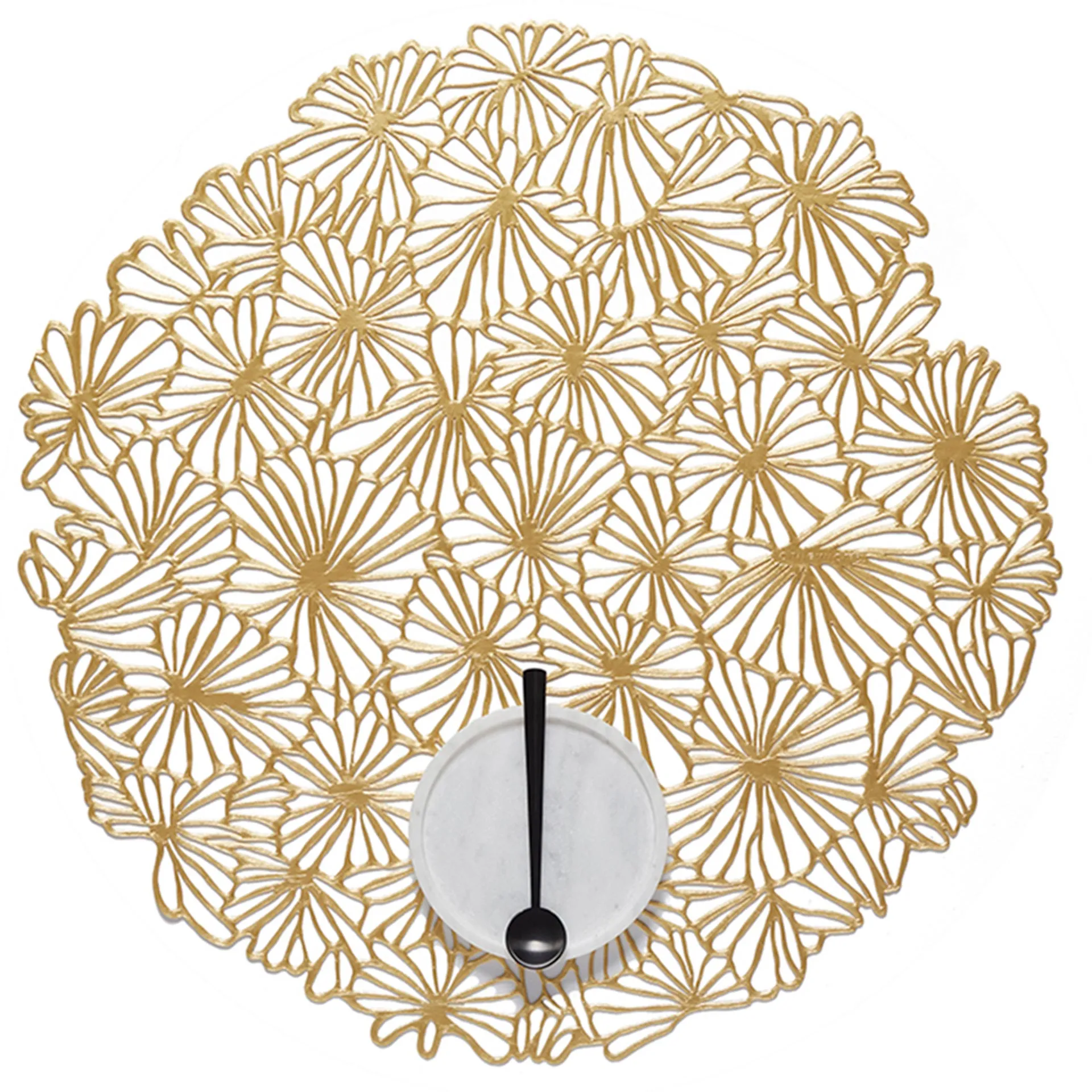 Gilded Pressed Daisy Placemat by Chilewich