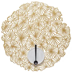 Gilded Pressed Daisy Placemat by Chilewich