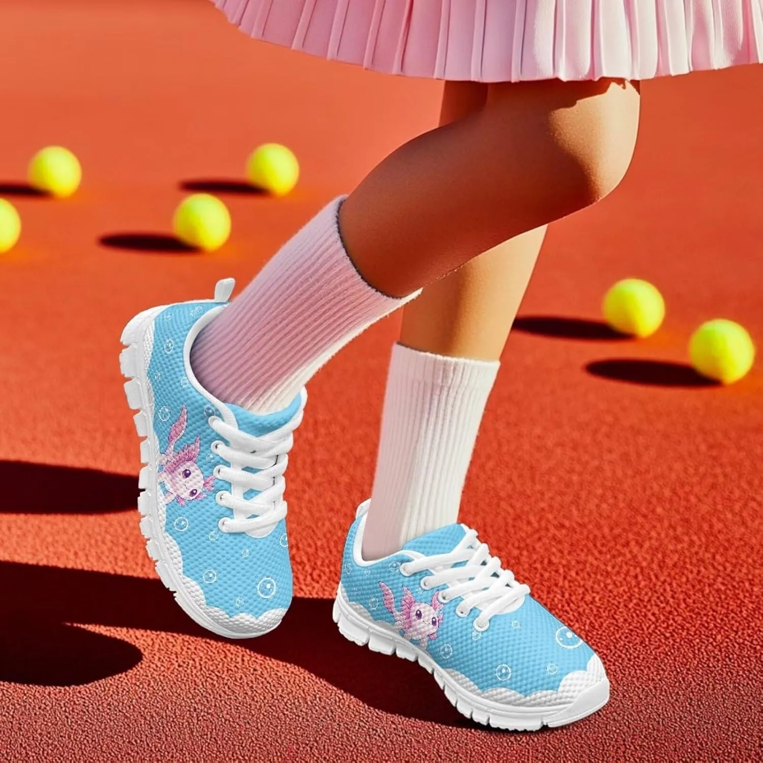Girls Running Shoes Cute Kids Athletic Shoes Cartoon Animals Sneakers