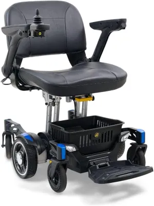 Golden Technologies Buzzaround CarryOn Power Electric Wheelchair - 21" Turning Radius - Folds to 10" - 46 LBS Base - Red/Blue Shrouds Included - GP130