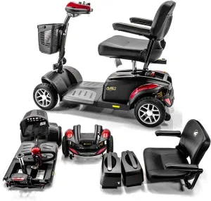 Golden Technologies - Buzzaround Ex - Travel Scooter - 4-Wheel - Red