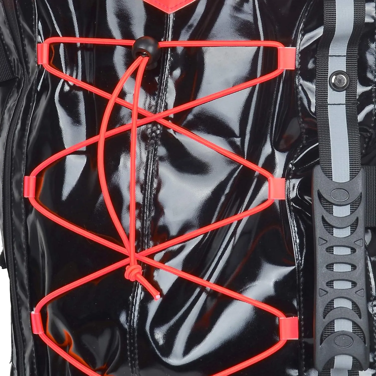 Goldfire Expandable Motorcycle Travel Luggage Sissy Bar Bag, Weather Resistant Tail Duffle Bag Backpack with Sissy Bar Straps