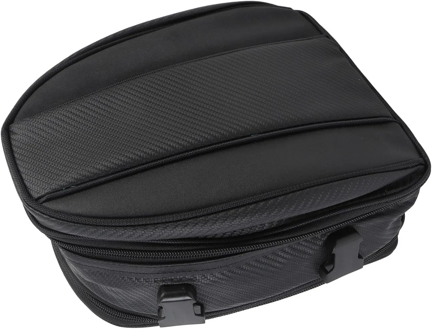 GOTOTOP Expandable Motorcycle Tail Storage Bag, 7.5L to 10L Stylish Luggage Bag with Rain Cover/Adjustable Strap, for Motorcycle, Dual Purpose Handbag,