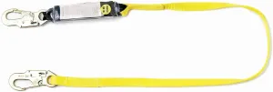 Guardian Fall Protection 01215 4-Foot Single Leg Shock Absorbing Lanyard