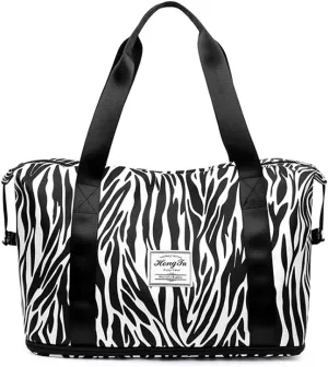 Gym Bag Expandable Tote Bag for Women Travel Duffle Bag Weekender Overnight Bag for Women with Dry Wet Pocket (Multi 3)