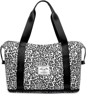 Gym Bag Expandable Tote Bag for Women Travel Duffle Bag Weekender Overnight Bag for Women with Dry Wet Pocket (Multi 4)