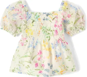 Gymboree Girls' and Toddler Short Sleeve Woven Tops