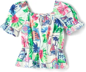 Gymboree Girls' and Toddler Short Sleeve Woven Tops