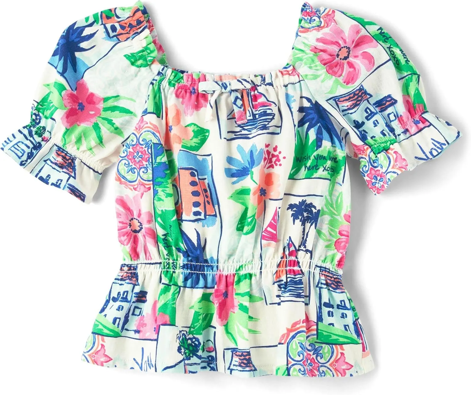 Gymboree Girls' and Toddler Short Sleeve Woven Tops