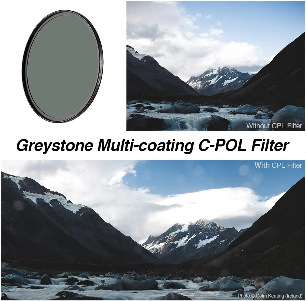Haida Greystone CPL Filter Optical Glass Multi-Coating Nano Coating Waterproof Scratch Resistant SLR Camera Lens Circular Polarizer Filter（49MM）