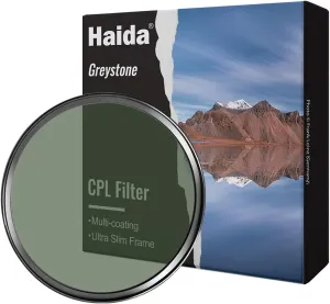 Haida Greystone CPL Filter Optical Glass Multi-Coating Nano Coating Waterproof Scratch Resistant SLR Camera Lens Circular Polarizer Filter（49MM）
