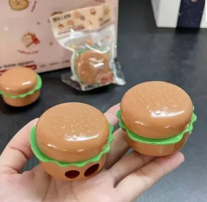 Hamburger Shape Double Hole Pencil Sharpener
