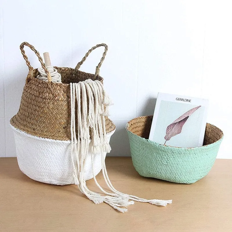 Hand Woven Natural Baskets Norse Decor