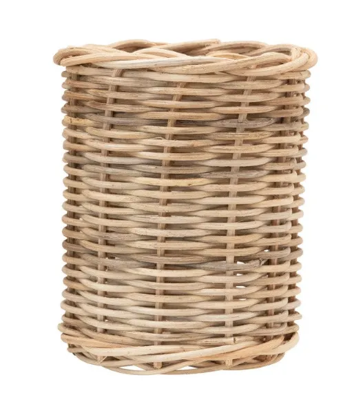 Hand-Woven Wicker Basket