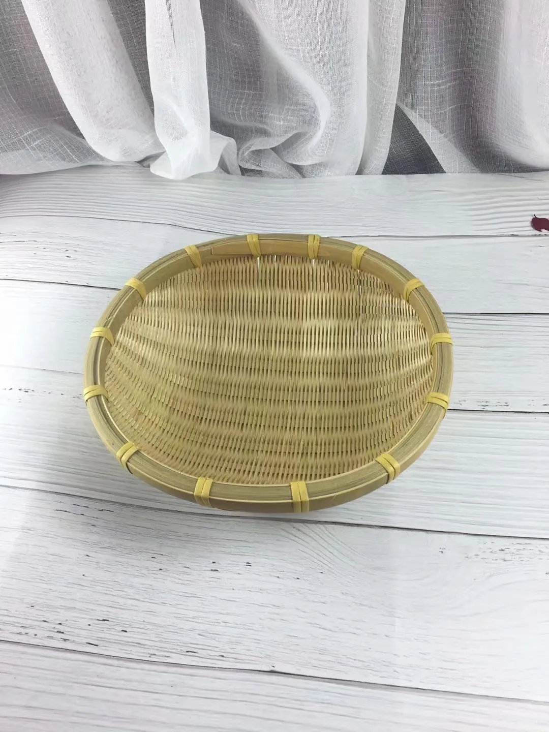 Handmade Bamboo Vegetable Washing Basket