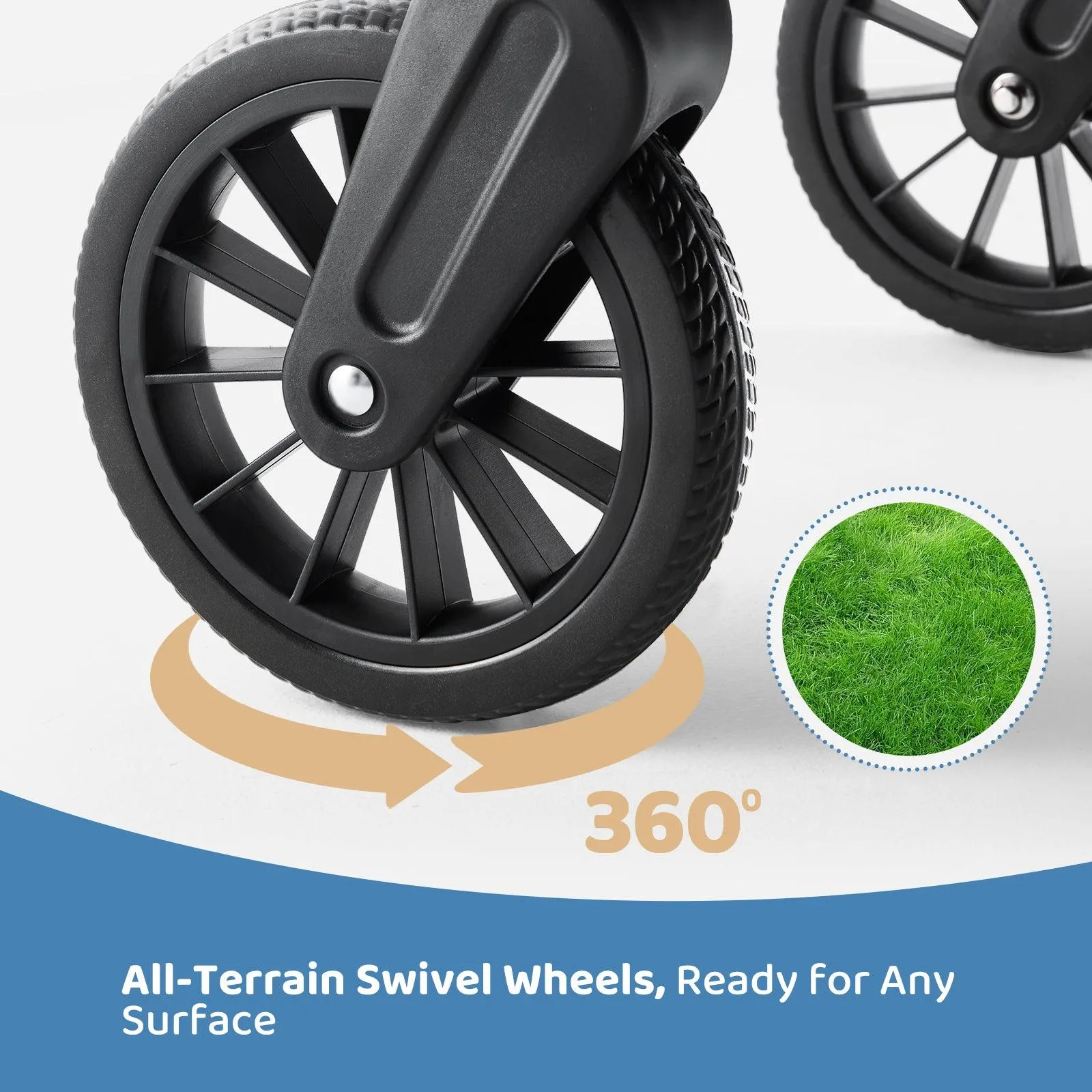 HARPPA | 2-Seat All-Terrain Stroller Wagon for Kids
