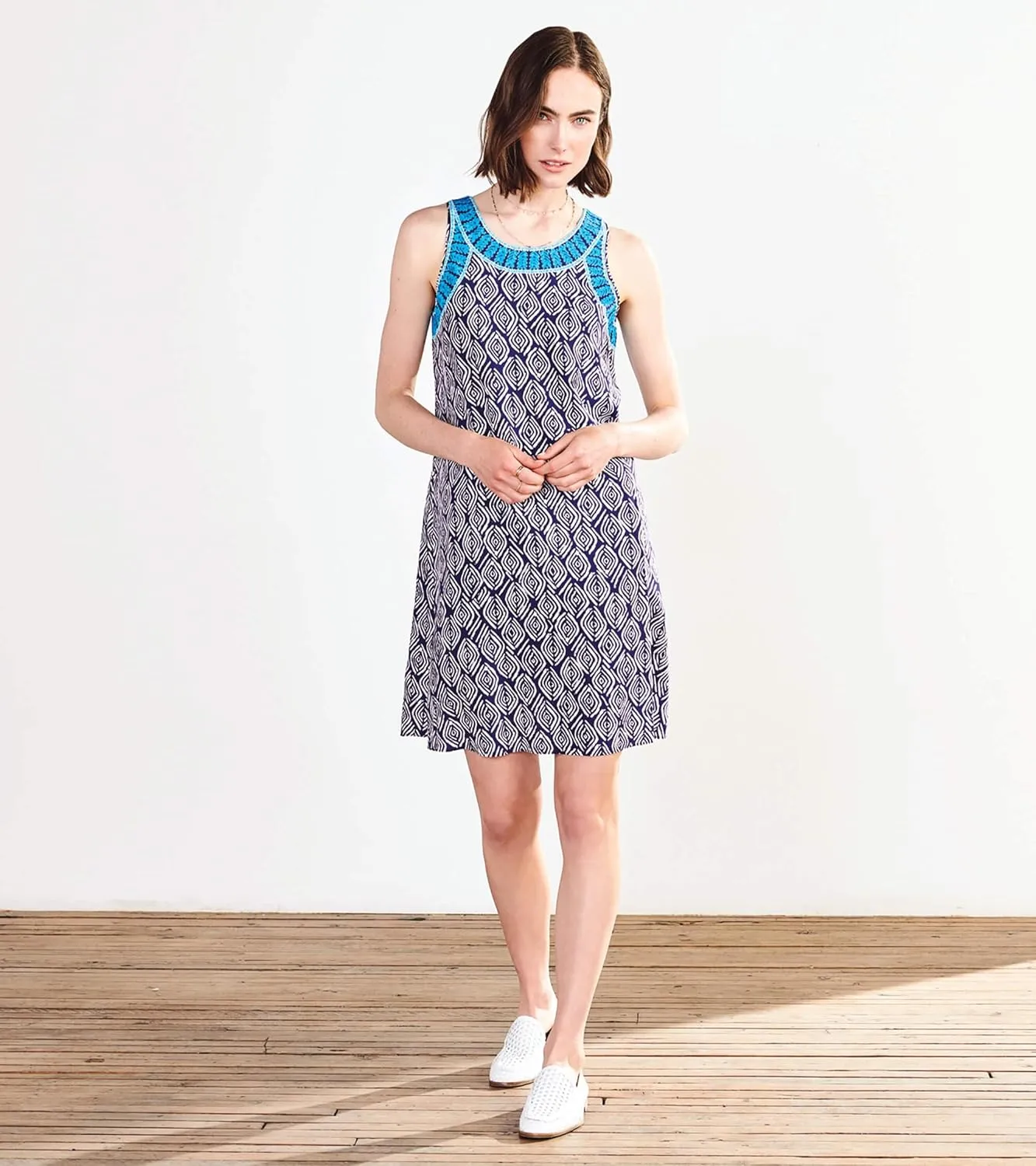 Hatley Women's Meghan Sleeveless Woven Trapeze Dress
