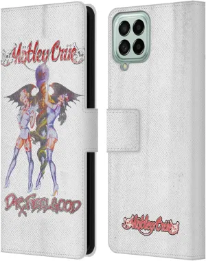 Head Case Designs Officially Licensed Motley Crue Dr. Feelgood Vintage Key Art Leather Book Wallet Case Cover Compatible with Samsung Galaxy M33 (2022)
